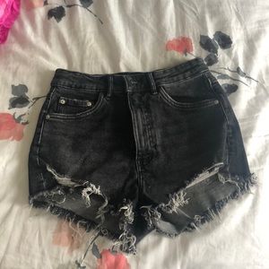 Zara Black Jean Shorts